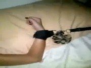 Porno caseiro da gostosa dando o cu amarrada na cama
