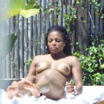 Famosa Janet Jackson flagra peladinha mostrando buceta e o cu